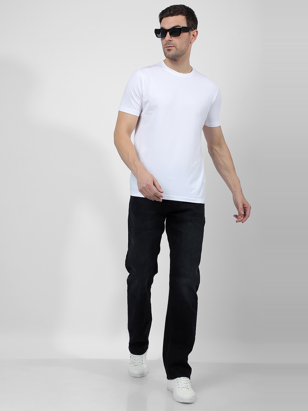 Numero Uno Men Faded Black Jeans